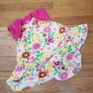 Flowered Girls Dress Sz 18M with Bloomers